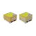 STICK N Öntapadó jegyzettömb, 76x76 mm, 400 lap, mini raklap, STICK N "Kraft Cube", barna