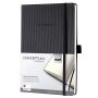   SIGEL Jegyzetfüzet, exkluzív, A5, sima, 97 lap, keményfedeles, SIGEL "Conceptum", fekete
