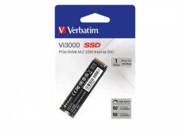 VERBATIM SSD (belső memória), 1TB, PCIe NVMe M2, 3300/1300 MB/s, VERBATIM "Vi3000" VERBATIM SSD (belső memória), 1TB, PCIe NVMe M2, 3300/1300 MB/s, VERBATIM "Vi3000"