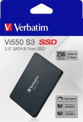 VERBATIM SSD (belső memória), 256GB, SATA 3, 460/560MB/s, VERBATIM "Vi550" VERBATIM SSD (belső memória), 256GB, SATA 3, 460/560MB/s, VERBATIM "Vi550"