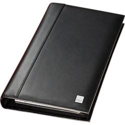 SIGEL Névjegytartó, bőr, 160 db-os, gyűrűs, SIGEL "Torino", fekete SIGEL Névjegytartó, bőr, 160 db-os, gyűrűs, SIGEL "Torino", fekete