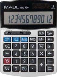 MAUL Számológép, asztali, 12 számjegy, MAUL "MBU 700", fekete