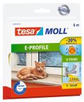 TESA Ajtó- és ablaktömítő szalag, 9 mm x 6 m, TESA "tesamoll® E profil", fehér TESA Ajtó- és ablaktömítő szalag, 9 mm x 6 m, TESA "tesamoll® E profil", fehér