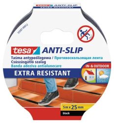 TESA Csúszásgátló szalag, 25 mm x 5 m, TESA "Anti-slip", fekete TESA Csúszásgátló szalag, 25 mm x 5 m, TESA "Anti-slip", fekete