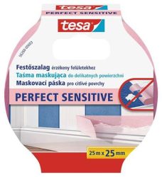 TESA Festő- és mázolószalag, érzékeny felületekhez, 25 mm x 25 m, TESA "Perfect Sensitive"