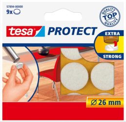 TESA Filckorong, karcolásgátló, 26 mm, TESA "Protect®", fehér TESA Filckorong, karcolásgátló, 26 mm, TESA "Protect®", fehér