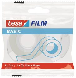 TESA Ragasztószalag adagolón, 15 mm x 33 m, TESA "Basic", átlátszó TESA Ragasztószalag adagolón, 15 mm x 33 m, TESA "Basic", átlátszó