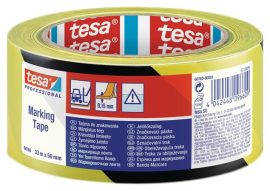 TESA Jelölőszalag, 50 mm x 33 m, TESA "Professional" fekete/sárga TESA Jelölőszalag, 50 mm x 33 m, TESA "Professional" fekete/sárga
