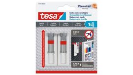 TESA Akasztócsavar, öntapadó, állítható, TESA "Powerstrips®", érzékeny felületre TESA Akasztócsavar, öntapadó, állítható, TESA "Powerstrips®", érzékeny felületre