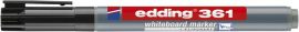EDDING Tábla- és flipchart marker, kúpos, 1 mm, EDDING "361", fekete