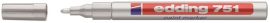 EDDING Lakkmarker, 1-2 mm, EDDING "751", ezüst EDDING Lakkmarker, 1-2 mm, EDDING "751", ezüst