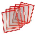 DJOIS Bemutatótábla, A4, acélkeretes, DJOIS, piros