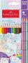  FABER-CASTELL Színes ceruza készlet, hatszögletű, FABER-CASTELL"Unikornis" 10+3 különböző szín