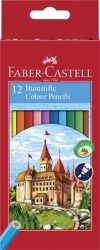 FABER-CASTELL Színes ceruza készlet, hatszögletű, FABER-CASTELL "Classic", 12 különböző szín