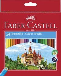 FABER-CASTELL Színes ceruza készlet, hatszögletű, FABER-CASTELL "Classic", 24 különböző szín FABER-CASTELL Színes ceruza készlet, hatszögletű, FABER-CASTELL "Classic", 24 különböző szín