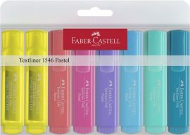 FABER-CASTELL Szövegkiemelő készlet, 1-5 mm, FABER-CASTELL "1546 Pastel", 8 különböző szín
