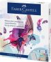   FABER-CASTELL Akvarell festékkészlet, tubusos, kiegészítőkkel, FABER-CASTELL "Creative Studio", 12 különböző szín