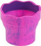 FABER-CASTELL Ecsettál, műanyag, FABER-CASTELL "Click&Go", rózsaszín FABER-CASTELL Ecsettál, műanyag, FABER-CASTELL "Click&Go", rózsaszín