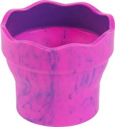 FABER-CASTELL Ecsettál, műanyag, FABER-CASTELL "Click&Go", rózsaszín FABER-CASTELL Ecsettál, műanyag, FABER-CASTELL "Click&Go", rózsaszín