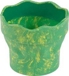 FABER-CASTELL Ecsettál, műanyag, FABER-CASTELL "Click&Go", zöld