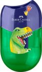 FABER-CASTELL Hegyező display, kétlyukú, tartályos, FABER-CASTELL, dinoszaurusz FABER-CASTELL Hegyező display, kétlyukú, tartályos, FABER-CASTELL, dinoszaurusz