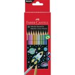   FABER-CASTELL Színes ceruza készlet, hatszögletű, FABER-CASTELL, 10 különböző metál szín