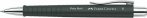   FABER-CASTELL Golyóstoll, 0,7 mm, nyomógombos tolltest, fekete tolltest, FABER-CASTELL "Poly Ball", kék