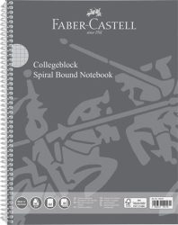 FABER-CASTELL Spirálfüzet, A4, kockás, 80 lap, perforált, lyukasztott, FABER-CASTELL FABER-CASTELL Spirálfüzet, A4, kockás, 80 lap, perforált, lyukasztott, FABER-CASTELL