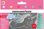   EBERHARD FABER Aszfaltkréta készlet, EBERHARD-FABER "Unikornis", 6 csillámos szín