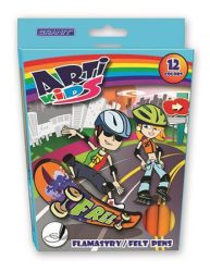 GRANIT Filctoll készlet, GRANIT "Arti Kids", 12 különböző szín GRANIT Filctoll készlet, GRANIT "Arti Kids", 12 különböző szín