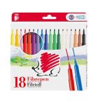   ICO Filctoll készlet, 1 mm, ICO "Süni 300", 18 különböző szín