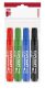   ICO Flipchart marker készlet, 1-3 mm, kúpos, ICO "Artip 11 XXL", 4 különböző szín