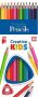   ICO Színes ceruza készlet, háromszögletű, ICO "Creative kids", 12 különböző szín