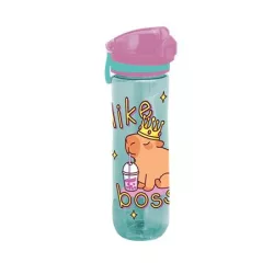 LIZZYSULI Kulacs, 600 ml, LIZZYSULI, Lollipop Capybara, zöld-lila