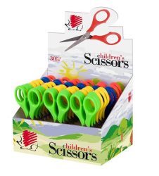 ICO Olló display, iskolai, hegyes, 13,5 cm, ICO "Süni", vegyes szín ICO Olló display, iskolai, hegyes, 13,5 cm, ICO "Süni", vegyes szín