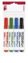   ICO Tábla- és flipchart marker készlet, 1-3 mm, kúpos, ICO "Plan 11 XXL", 4 különböző szín