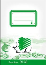 ICO Füzet, tűzött, A5, sima, 32 lap, ICO "Süni", "20-32"