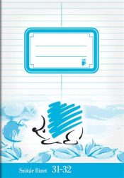 ICO Füzet, tűzött, A5, szótár, 32 lap, ICO "Süni", "31-32"