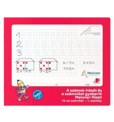 ICO Füzet, tűzött, négyzethálós, 245x295 mm, fekvő, 32 lap, 1. osztály, ICO "Süni Meixner", előnyomott