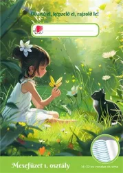 ICO Olvasónapló, tűzött, A5, 32 lap, 1. osztály, ICO "Süni Mesefüzet", erdő