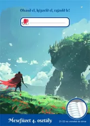 ICO Olvasónapló, tűzött, A5, 32 lap, 4. osztály, ICO "Süni Mesefüzet", harcos