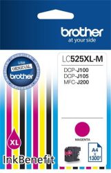 BROTHER LC525XLM Tintapatron DCP-J100, J105 nyomtatóhoz, BROTHER, magenta, 1300 oldal BROTHER LC525XLM Tintapatron DCP-J100, J105 nyomtatóhoz, BROTHER, magenta, 1300 oldal