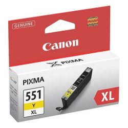 CANON CLI-551YXL Tintapatron Pixma iP7250, MG5450, MG6350 nyomtatókhoz, CANON, sárga, 11ml CANON CLI-551YXL Tintapatron Pixma iP7250, MG5450, MG6350 nyomtatókhoz, CANON, sárga, 11ml