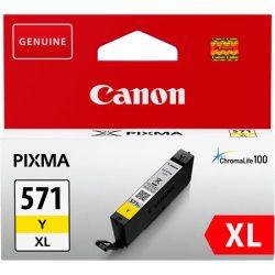 CANON CLI-571YXL Tintapatron Pixma MG5750, 6850,7750 nyomtatókhoz, CANON, sárga, 11 ml CANON CLI-571YXL Tintapatron Pixma MG5750, 6850,7750 nyomtatókhoz, CANON, sárga, 11 ml