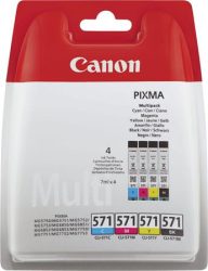 CANON CLI-571KIT Tintapatron multipack Pixma MG 5700, 6800, 7700 nyomtatókhoz, CANON, b+c+m+y, 4*7ml CANON CLI-571KIT Tintapatron multipack Pixma MG 5700, 6800, 7700 nyomtatókhoz, CANON, b+c+m+y, 4*7ml