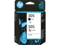   HP 6ZD17AE Tintapatron multipack Deskjet 2320,2710, 4120 nyomtatókhoz, HP 305, fekete, színes, 120+100 oldal