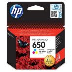 HP CZ102E Tintapatron Deskjet Ink Advantage 2510 sor nyomtatókhoz, HP 650, színes, 200 oldal HP CZ102E Tintapatron Deskjet Ink Advantage 2510 sor nyomtatókhoz, HP 650, színes, 200 oldal