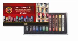 KOH-I-NOOR Porpasztell-kréta, puha, KOH-I-NOOR "Toison 8512/12", 12 különböző szín KOH-I-NOOR Porpasztell-kréta, puha, KOH-I-NOOR "Toison 8512/12", 12 különböző szín