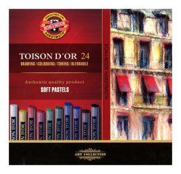 KOH-I-NOOR Porpasztell-kréta, puha, KOH-I-NOOR "Toison 8514/24", 24 különböző szín KOH-I-NOOR Porpasztell-kréta, puha, KOH-I-NOOR "Toison 8514/24", 24 különböző szín