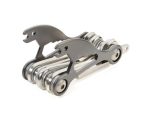 TROIKA Szerszám kerékpárhoz, 18 funkció, TROIKA "Bike Multitool", ezüst TROIKA Szerszám kerékpárhoz, 18 funkció, TROIKA "Bike Multitool", ezüst